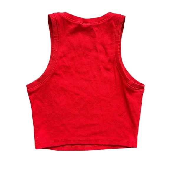 Destined Woman’s Medium Red Sleeveless Ribbed Crop Top - Picture 5 of 6